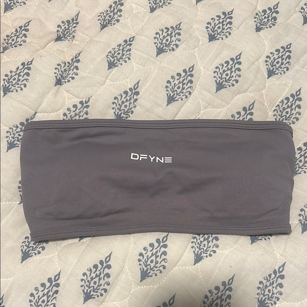 DFYNE Graphite Grey Bandeau Top